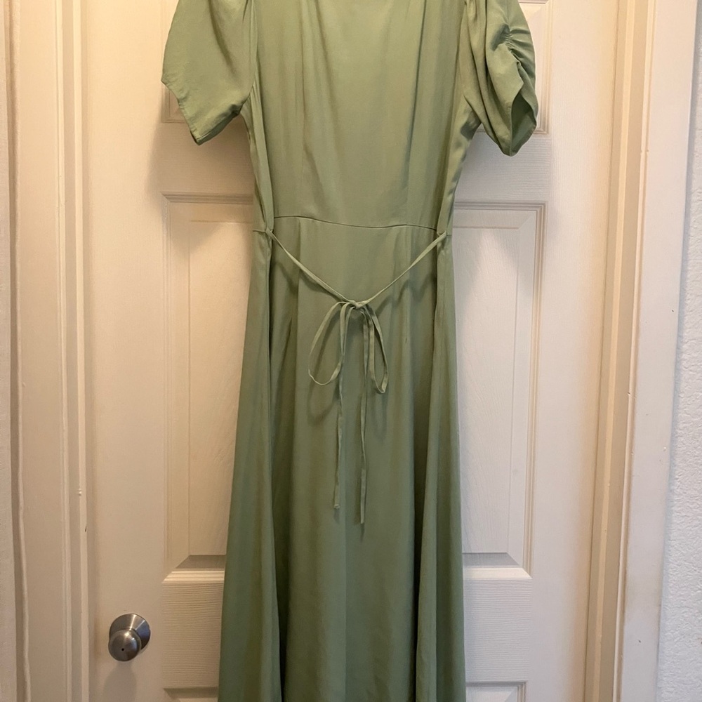 Madewell Leedra Button-Front Midi Dress 2 XS - Picture 5 of 8